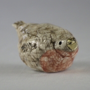 Sitting Robin, Porcelain with Gold Lustre Detail